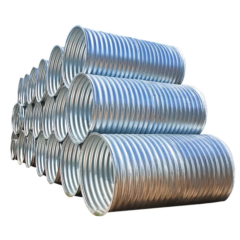 Best  Price Carbon welded steel pipe Hot sale large diameter galvanized steel culvert pipe supplier